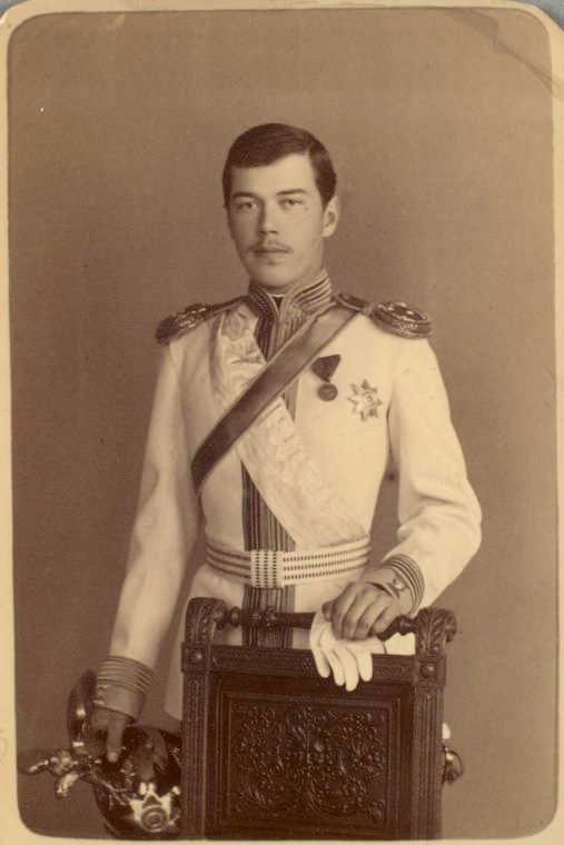 Tsarevich Nikolai Aleksandrovich, the future Nicholas II, Emperor of Russia, 1868-1918 (son of Alexander III and Mariia Fedorovna).